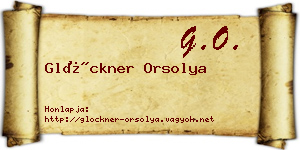 Glöckner Orsolya névjegykártya